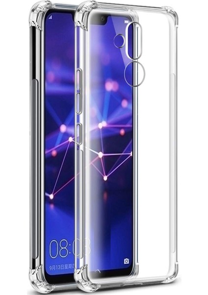 Huawei Mate 20 Lite Uyumlu Darbe Önleyici Sararmaya Dayanıklı Airbag Korumalı Ultra Slim Tpu Şeffaf Silikon Kılıf