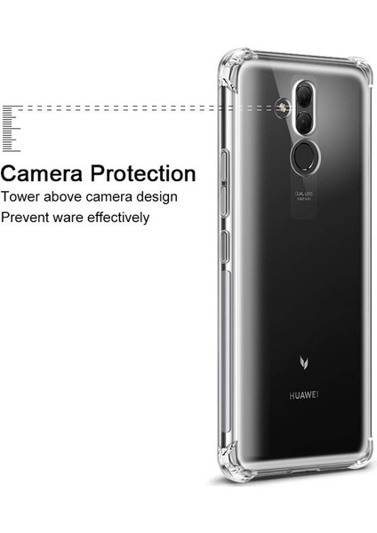 Huawei Mate 20 Lite Uyumlu Darbe Önleyici Sararmaya Dayanıklı Airbag Korumalı Ultra Slim Tpu Şeffaf Silikon Kılıf fiyatları