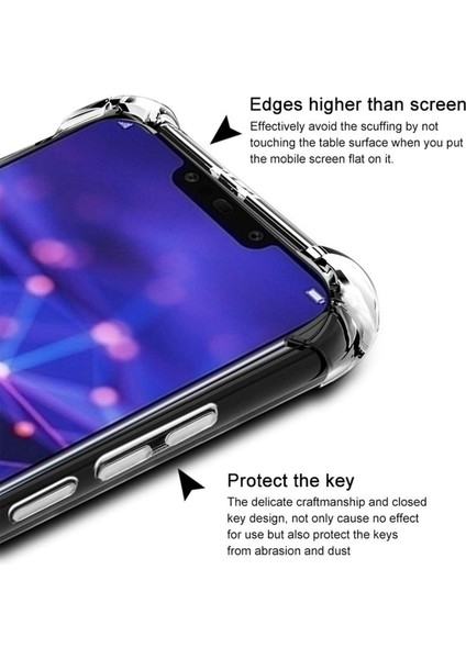 Huawei Mate 20 Lite Uyumlu Darbe Önleyici Sararmaya Dayanıklı Airbag Korumalı Ultra Slim Tpu Şeffaf Silikon Kılıf modelleri