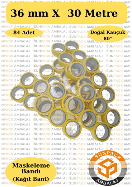 Koli Bandı 70MM x 100M Hotmelt Kahverengi (6 Adet) - Güçlü Yapışkanlı Koli Bandı