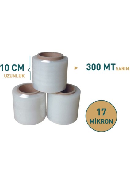 Dilimli Palet Streç Film 17 Mic. 10 cm 300 mt fiyatları