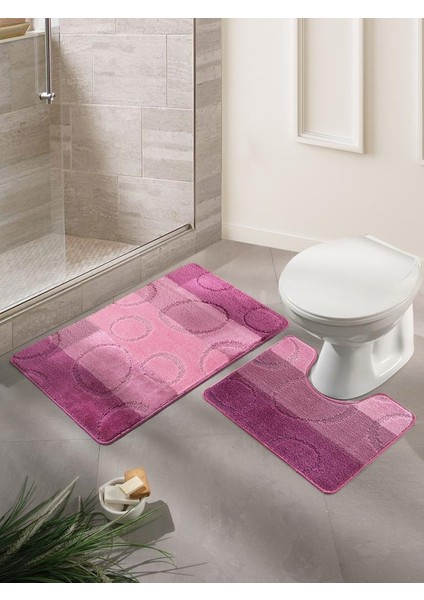 Banyo Paspası Silver Balı U Tip 2’li Set