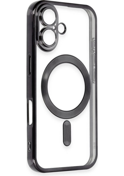 Newface iPhone 16 Plus Kılıf Kross Magneticsafe Kapak - Siyah