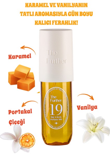 Kadın Vücut ve Saç Spreyi Mist 19 - Karamel Vanilya Aşkı