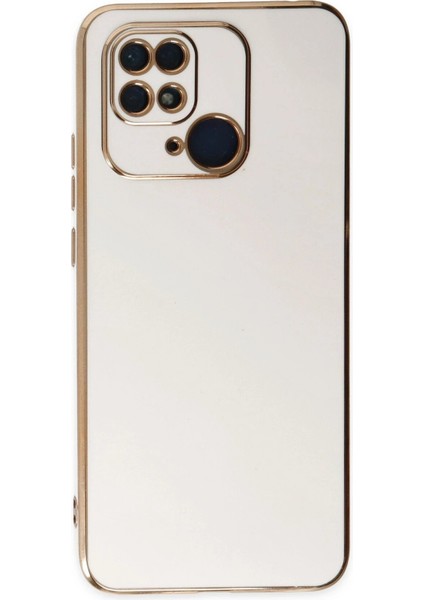 Newface Xiaomi Redmi 10C Kılıf Volet Silikon - Beyaz