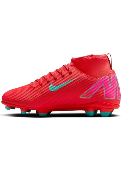 Mercurial Jr Superfly 10 Club Fg/mg Çocuk Kırmızı Futbol Krampon FQ8318-800