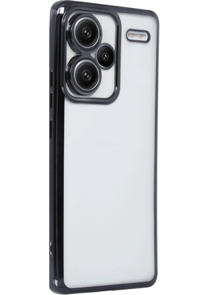 Newface Xiaomi Redmi Note 13 Pro Plus Kılıf Razer Lensli Silikon - Siyah