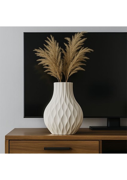 Dalga Dokulu Dekoratif Vazo fiyatları