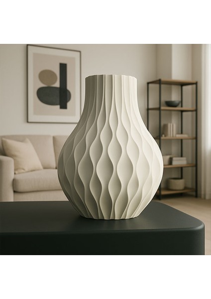 Dalga Dokulu Dekoratif Vazo modelleri