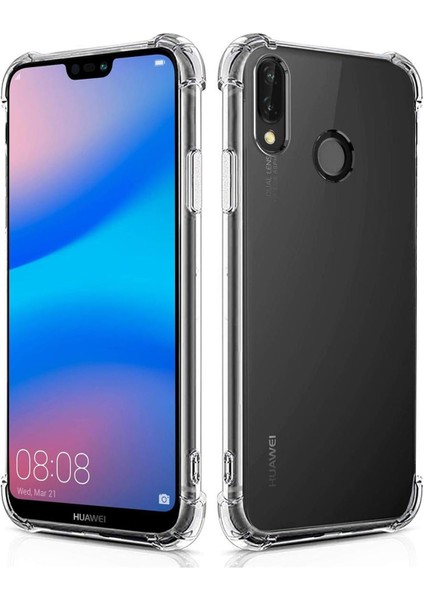 Huawei P20 Lite Uyumlu Darbe Önleyici Sararmaya Dayanıklı Airbag Korumalı Ultra Slim Tpu Şeffaf Silikon Kılıf fiyatları