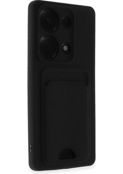 Newface Xiaomi Redmi Note 13 Pro 4g Kılıf Kelvin Kartvizitli Silikon - Siyah fiyatları