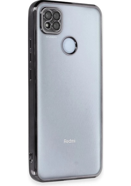 Newface Xiaomi Redmi 9c Kılıf Razer Lensli Silikon - Siyah