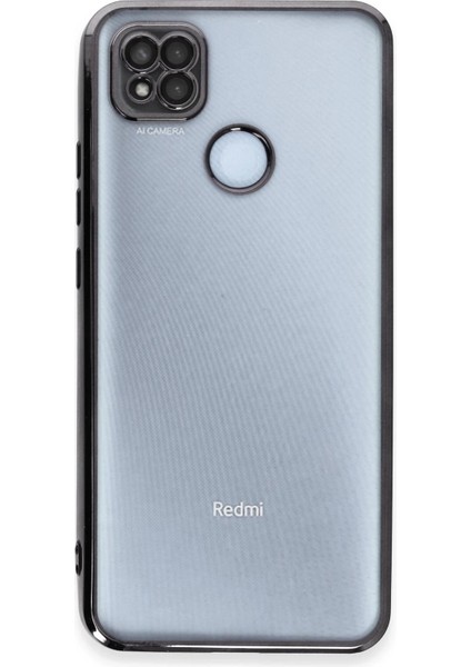 Newface Xiaomi Redmi 9c Kılıf Razer Lensli Silikon - Siyah