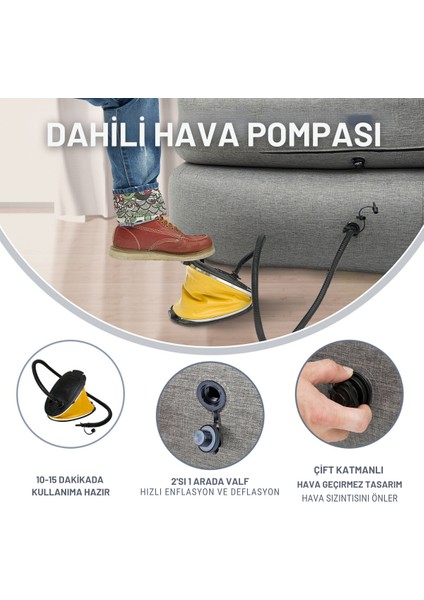 Single Inflatable Sofa Premium Şişme Koltuk modelleri