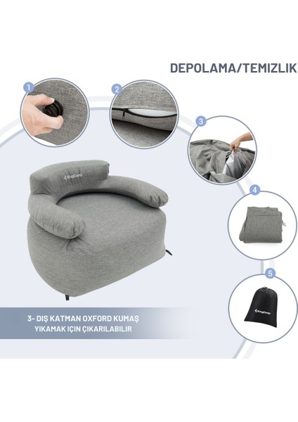 Single Inflatable Sofa Premium Şişme Koltuk fırsatları