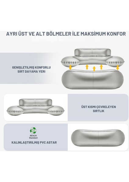 Single Inflatable Sofa Premium Şişme Koltuk