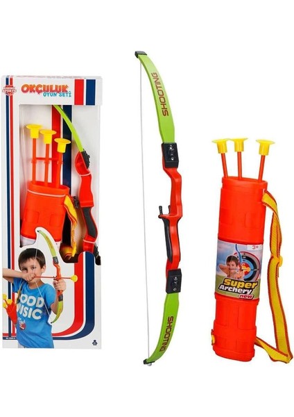 Mini Okçuluk Seti Kutulu Vantuzlu Ok Yay Seti