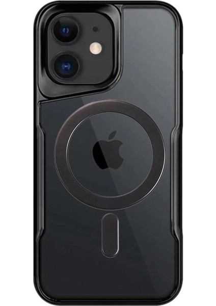 Newface iPhone 11 Kılıf Boyi Magsafe Silikon Kapak - Siyah