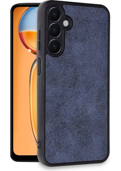 Newface Samsung Galaxy A35 5g Kılıf Aras Deri Kapak - Lacivert