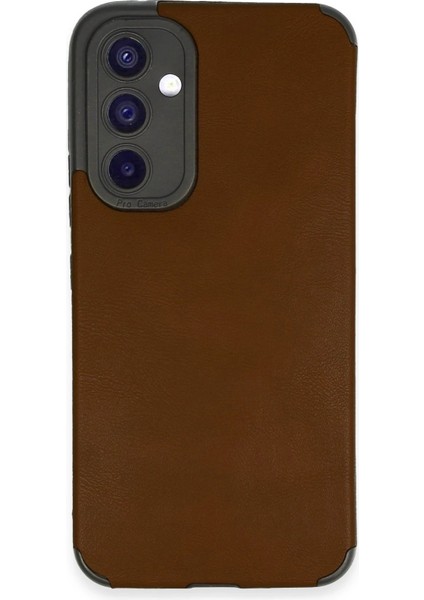 Newface Samsung Galaxy A54 5g Kılıf Loop Deri Silikon - Kahverengi