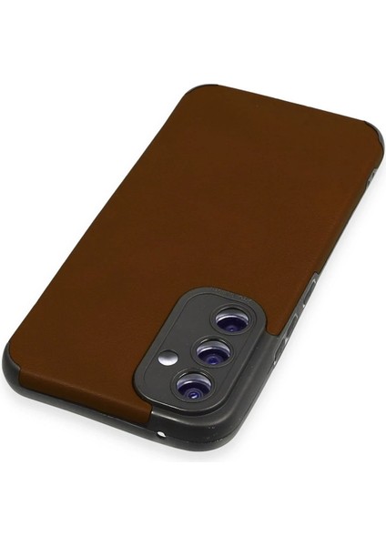 Newface Samsung Galaxy A54 5g Kılıf Loop Deri Silikon - Kahverengi modelleri