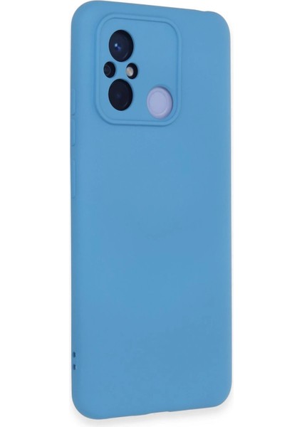 Newface Xiaomi Redmi 12C Kılıf Nano Içi Kadife Silikon - Mavi