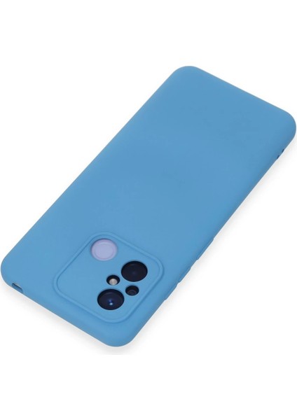 Newface Xiaomi Redmi 12C Kılıf Nano Içi Kadife Silikon - Mavi