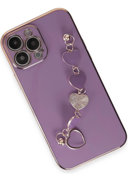 Newface iPhone 13 Pro Max Kılıf Esila Silikon - Mor