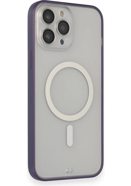Newface iPhone 14 Pro Max Kılıf Grand Magneticsafe Kapak - Mor