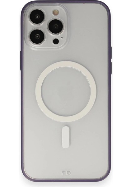 Newface iPhone 14 Pro Max Kılıf Grand Magneticsafe Kapak - Mor