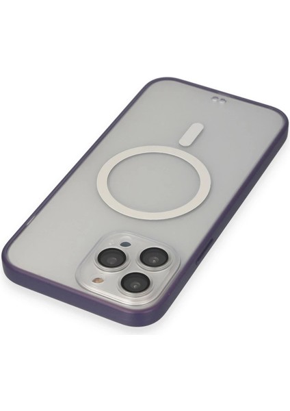 Newface iPhone 14 Pro Max Kılıf Grand Magneticsafe Kapak - Mor