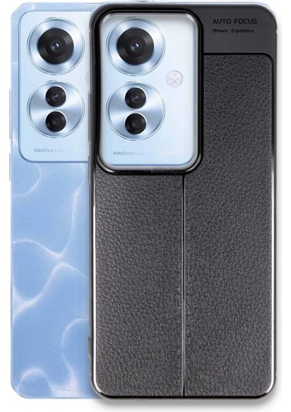 Newface Oppo Reno 11F Kılıf Auto Focus Kapak - Siyah fiyatları