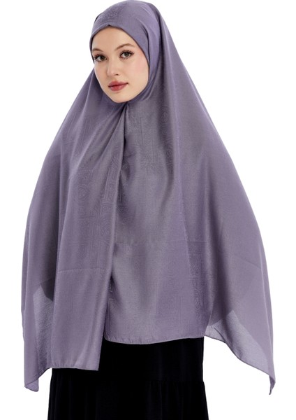Monogram Etnik Desen Şal - Lila