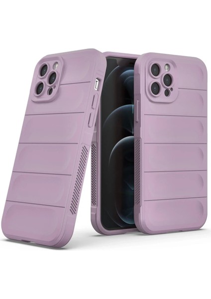 Newface iPhone 12 Pro Kılıf Optimum Silikon - Mor