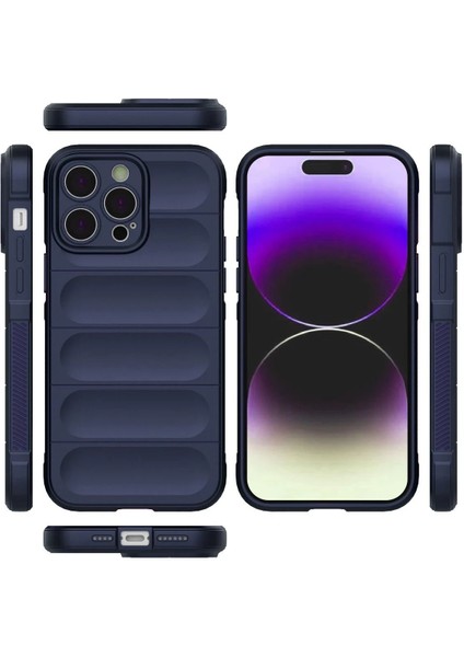Newface iPhone 13 Pro Kılıf Optimum Silikon - Lacivert