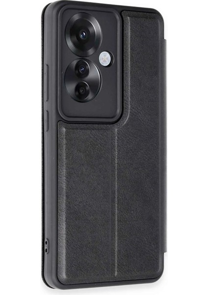 Newface Oppo Reno 11F Kılıf Flip Cover - Siyah fiyatları