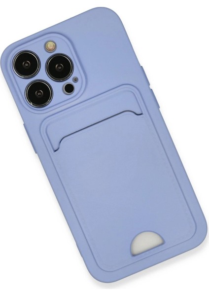 Newface iPhone 13 Pro Kılıf Kelvin Kartvizitli Silikon - Lila