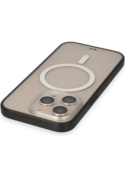 Newface iPhone 13 Pro Max Kılıf Grand Magneticsafe Kapak - Siyah