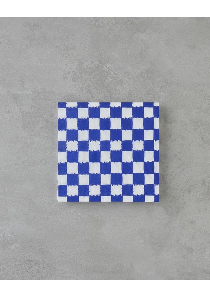 Squarify Dark Kağıt 20'li Kağıt Peçete 33X33 cm Mavi