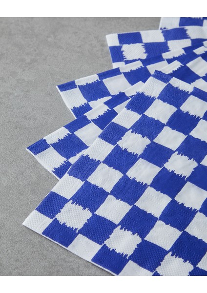 Squarify Dark Kağıt 20'li Kağıt Peçete 33X33 cm Mavi fiyatları