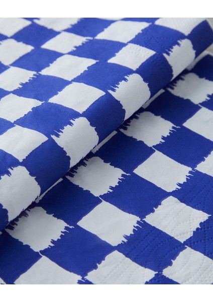 Squarify Dark Kağıt 20'li Kağıt Peçete 33X33 cm Mavi modelleri