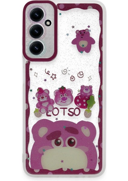 Newface Samsung Galaxy A15 4g Kılıf Sweet Desenli Silikon Kapak - Pembe