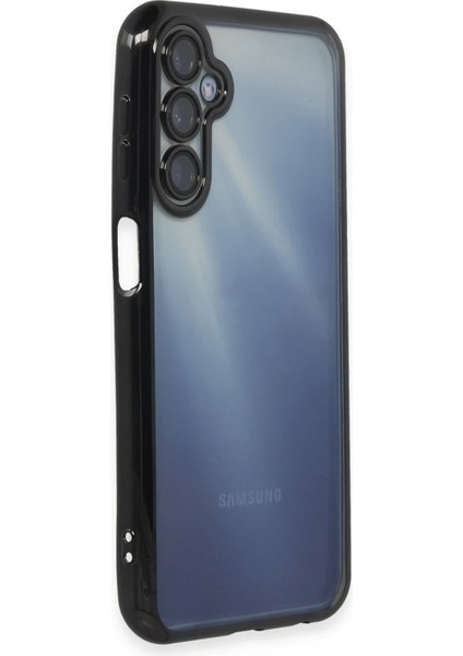 Newface Samsung Galaxy A35 5g Kılıf Razer Lensli Silikon - Siyah