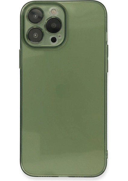 Newface iPhone 13 Pro Max Kılıf Fly Lens Silikon - Yeşil