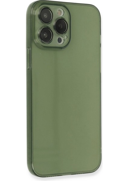 Newface iPhone 13 Pro Max Kılıf Fly Lens Silikon - Yeşil