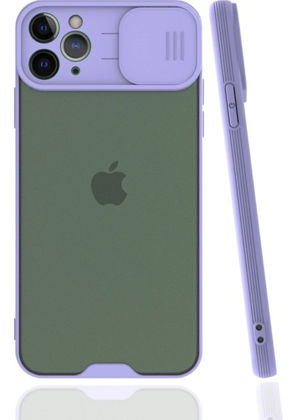Newface iPhone 11 Pro Kılıf Platin Kamera Koruma Silikon - Lila