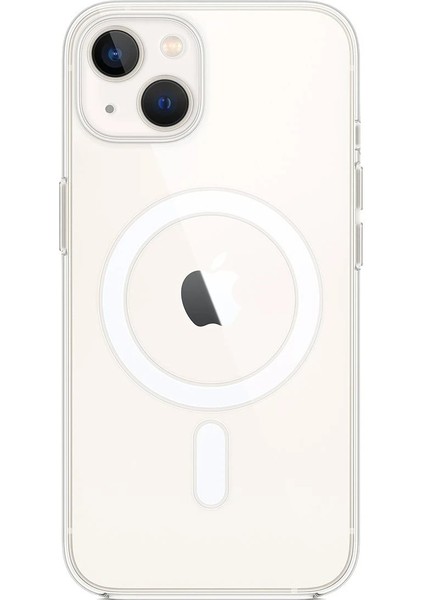 Newface iPhone 13 Kılıf Pc Real Magsafe Kapak - Şeffaf