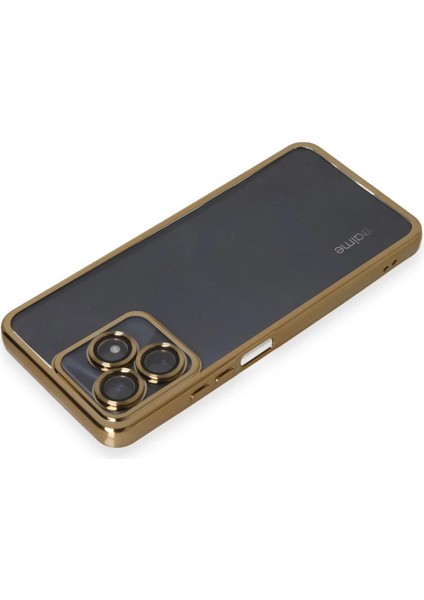 Newface Realme C53 Kılıf Razer Lensli Silikon - Gold modelleri