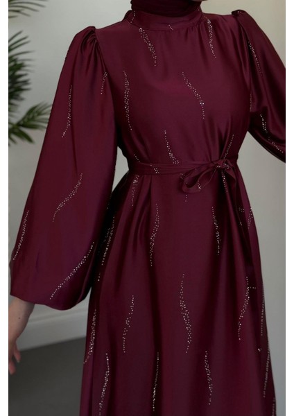 Kaitlyn Taşlı Abiye Bordo indirimleri