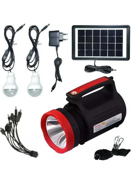 Solar Güneş Enerjili Fener Işıldak LED Ampül Watton WT-315